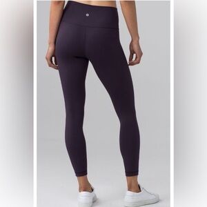 Lululemon Wunder Under Hi-Rise 7/8 Tight Leggings In Boysenberry Size 10